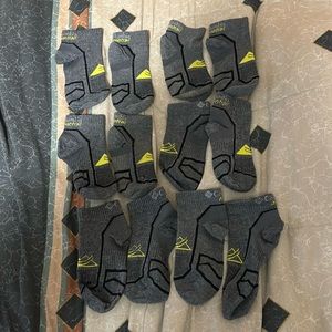 Six (6) pairs of Columbia Montrail small running socks